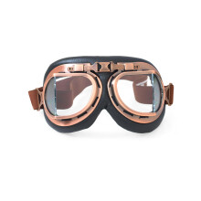 CRG Sports Motorradschutzbrille Vintage Pilot Stil für Männer, Frauen, Erwachsene