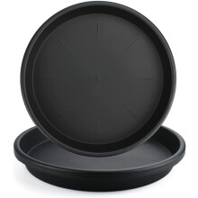 Lechay Zwarte Plantenschaal voor Binnen, 3 Stuks 30cm Plastic Pot Schalen