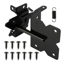 Wmebee 5-1/2" Zelfvergrendelende Poortgrendel voor Houten Hek, RVS, Automatische Poortslot