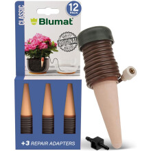 Blumat Classic Planten Watering Stakes met Adapters - Zelf Waterende Planteninzet (12 Pack)