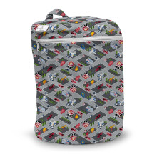 Kanga Care Wet Bag Vandsikret 3D Design til Babybleer, Rejse, Strand, Pool, Fitness, Svømning | Wee Hoo (Fluff)
