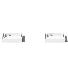 Veradek V-Resin Taper Series Trays (Taper 66 cm Tray, Hvid) (2 Pakke)