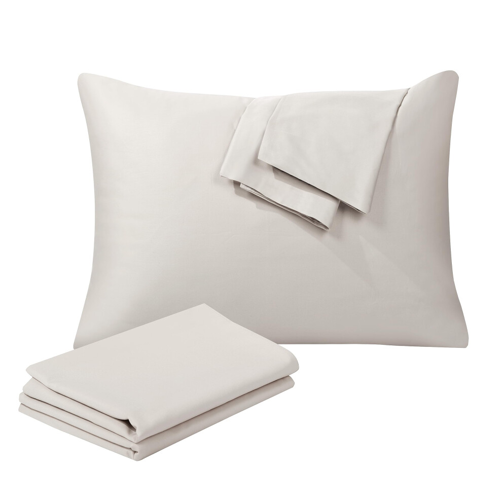 Shunjie.home 100% Egyptian Cotton Toddler Pillowcases Set Of 2, 400 Thread Count Sateen Weave Small Pillow Protectors, Super Soft Breathable Zippered Pillow Covers