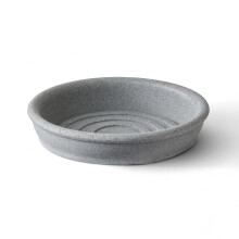 ARBORA 11 Inch Rund Blomsterfat - Stenblandet Beton Grå Finish, Holdbar Indendørs og Udendørs