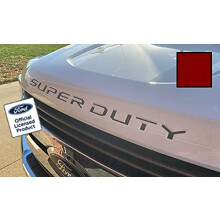 2017-2022 Ford Super Duty Bogstaver Inserts (Tynd) til Motorhjelm/Grill - CDR F250 F350 F450 Klistermærker (Mørkerød)