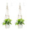 Belit 2 Pack Macrame Plant Hangers til Indendørs Blomsterkrukker 1