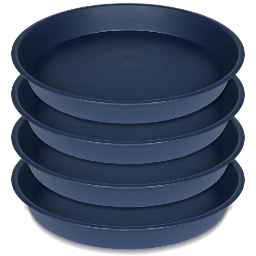 Bleuhome 4-Pack 16 tommer Plantefat, Heavy Duty Rundt Træ
