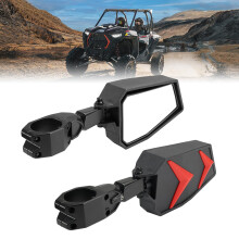 KEMIMOTO UTV Sidespejle Passer til 1.75-2" Rullebøjle til Polaris RZR 800 900 1000 XP Turbo