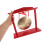 Gong Traditionnel Chinois Bois Et Cuivre Stand Stable 4