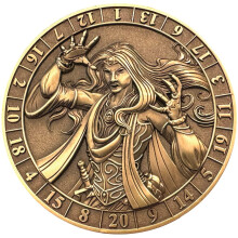 Goliath Coins - d20 Würfelzauberer Münze