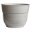 Garden Elements Glazed Brushed Happy Plastic Planter, Large, Cream, 15" 1