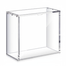 Stackable Clear Acrylic Display Case 8"x4"x7", Dustproof Organizer for Collectibles, Figures, Shoes, Books – Compatible with standard display needs