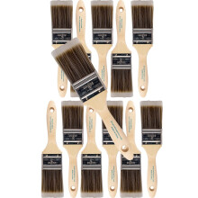 12PK 2 tommer Flad Pensel Premium Væg/Trim Malepenselsæt til Professionelle og Husejere