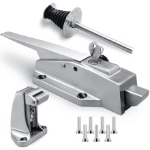 Darella Walk-in Cooler Latch Håndtag, 304 Rustfrit Stål Fryserdør Håndtag Kit, 5.9" Indvendig Udløser Håndtag