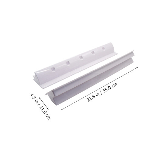 2Pcs ABS White Solar Panel Rack Uv Resistant Roof Boat Rv Bracket 1