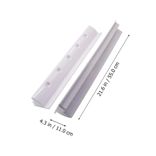 2Pcs ABS White Solar Panel Rack Uv Resistant Roof Boat Rv Bracket 2