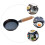 1Pc Black Cast Iron Mini Frying Pan Pancake Omelette Home Kitchenware 9