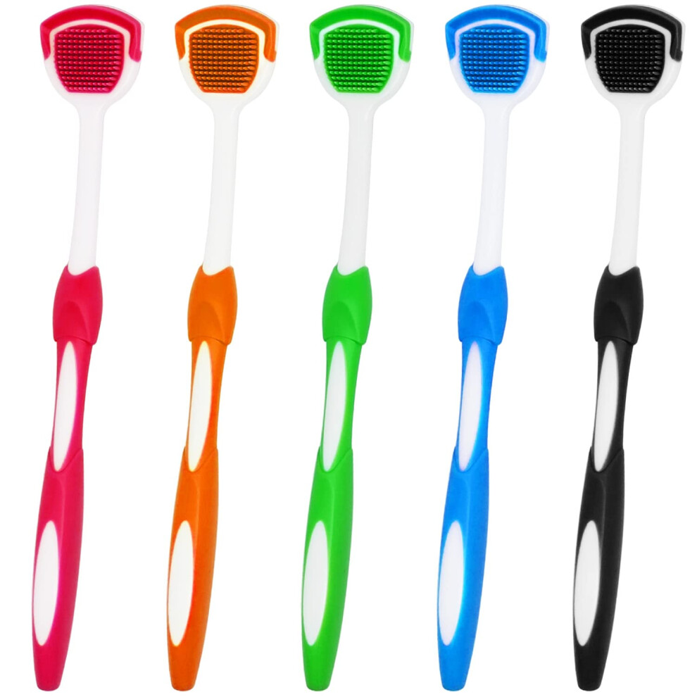Mr Lion Tongue Brush, Tongue Scraper, Tongue Cleaner, Tongue Scraper Brush, Tongue Scraper Cleaner, Tongue Brushes, Helps Fight Bad Breath, 5 Tongue Scrapers,