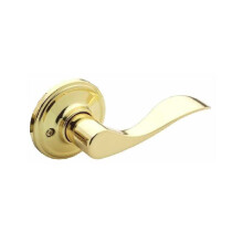 Copper Creek CZ2610XWLL-PB Mid-Century Modern Entrénehåndtag i Poleret Messing