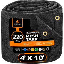Telo di Sicurezza Xpose Heavy Duty Mesh 10' x 22' (2-Pack) - Copertura Nera Protettiva Multiuso