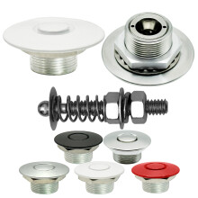 Drukknopsluitingen Wit 1.50" Pro Series & 2" Steun USA Made