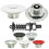 Drukknopsluitingen Wit 1.50" Pro Series & 2" Steun USA Made 1