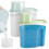 2Pcs Powder Storage Container, Durable PP Plastics Detergent Dispenser for Laundry, Unbreakable Pods Storage 1