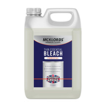McKLords Commercial - Thin Essential Bleach 2.5L - All Purpose Thin Bleach Cleaner for Bathrooms and Surfaces - Fast Rinsing, Versatile Household