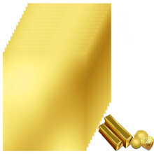 Weenwill Foil Wrappers for Chocolate,100 Pcs Square Glossy Gold Aluminium Foil Candy Wrappers Paper 19 ? 16 CM Chocolate Bar Wrapper for DIY