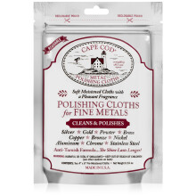 Cape Cod Metal Polishing Cloths ? Reusable Anti-Tarnish Cleaning Wipes for Fine Metals, Watches & Jewellery ? Restores Shine on Silver, Gold, Brass,