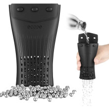 ecooe 1200 Stainless Steel Cleaning Beads with Silicone Storage Bag, Bottle Cleaner for Decanter, Vase, Carafes, Bottles, Glass, Rustproof Stainless