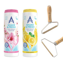 Shake and Vac Carpet Cleaner Powder Bundle | Carpet Freshener Powder with Astonish Cleaning Products | Includes Lint Remover, Lemon Sparkle, and Pink