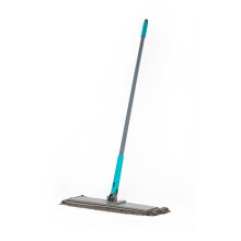 Beldray Anti-Bac Twist Flat Mop ? 2 Washable Microfibre Pads, Integrated Scraper, Scrubbing & Chenille Pads, 90? Flip Head for Hard-to-Reach Areas,