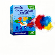 Freshie Colour Catcher Sheets 100 Sheets ? Colour Run Prevention Laundry Sheets for Mixed Colour Washes, Protect Colours, Prevent Dye Transfer, Safe