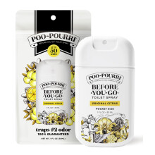Poo-Pourri Before-You-Go Toilet Spray, Original Citrus, 1 Fl Oz Pocket Travel Size - Lemon, Bergamot and Lemongrass
