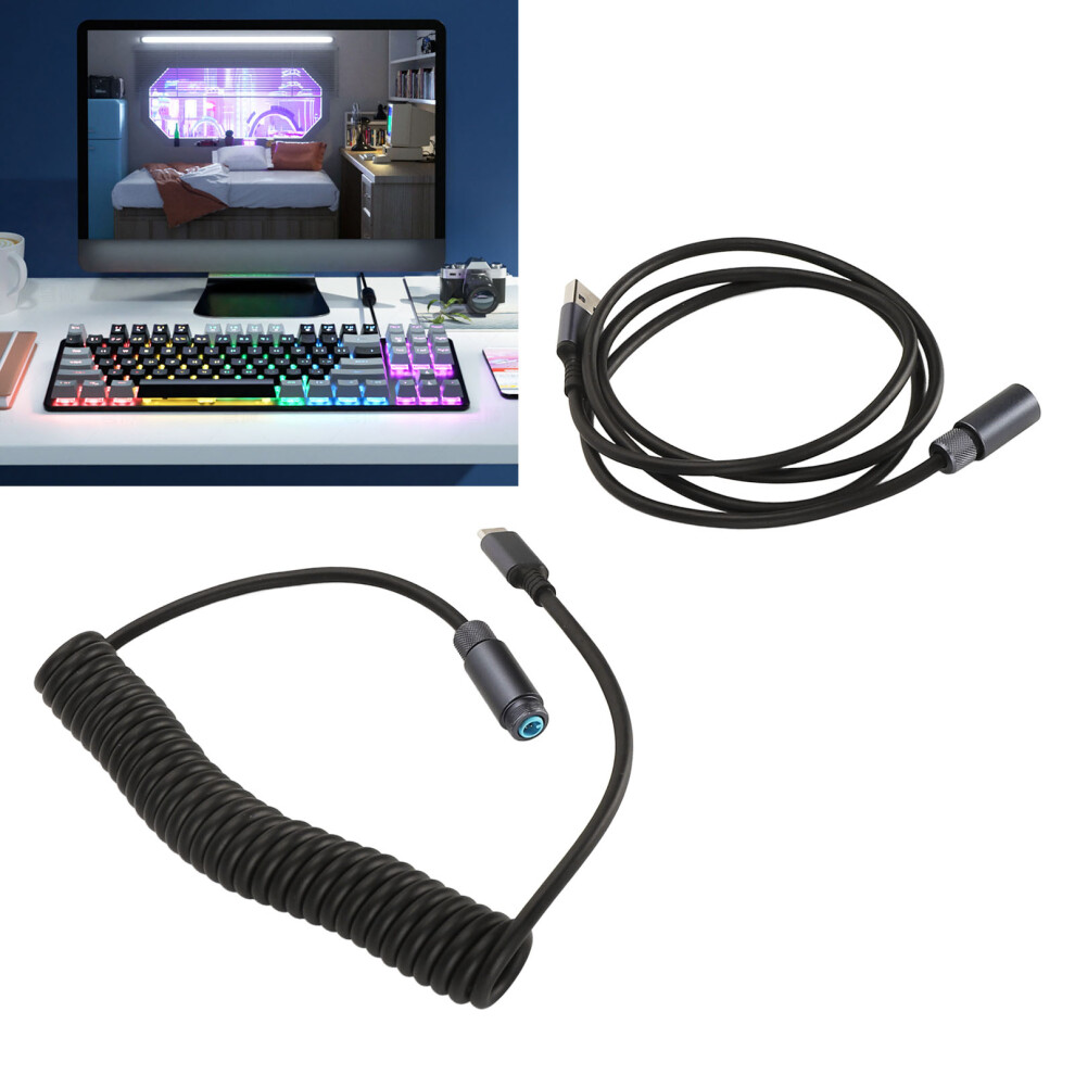 Coiled Usb C Cable Pro: Usb-C To Usb-A, 1.4M-2.4M 6911393417020