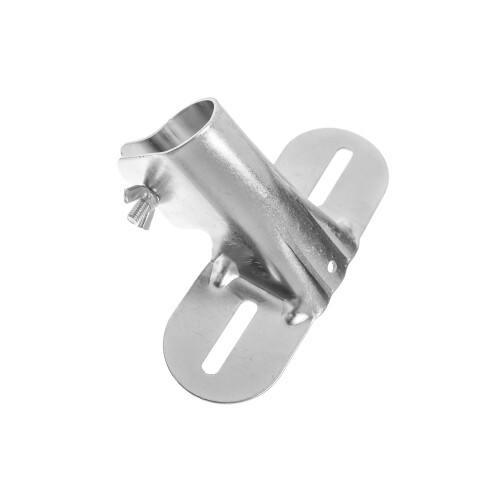 Broom Handle Bracket. British Made by James Hutton. Silver