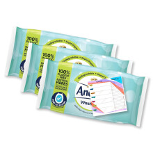 Wipe Flushable Fresh with Aloe Vera Washlets | Wet Wipes Gentle Cleansing | Fine to Flush Toilet Tissue | Biodegradable Rapid Disperse | 30 wipes per
