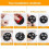 Furniture Casters - - 8PCS - Swivel - Plastic - Maximum load 150 kg 4