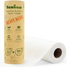 Reusable Paper Towel | Bamboo Eco Kitchen Roll | Multipurpose Eco Cleaning | Strong, Thick and Absorbent | Eco Cloth | Eco Friendly Gifts | Soft on
