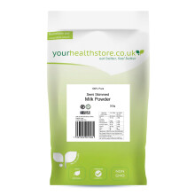 yourhealthstore 100% Pure Semi Skimmed Milk Powder 300g, Made in Britain with British Milk, Low in Fat, No Additives, No Soy Lecithin, No Bovaer,