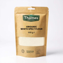 Thames Organic Organic White Spelt Flour - Premium Quality, Nutty Flavor, Ideal for Baking, Sustainably Sourced, 100% Organic (500g)