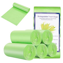 20L Biodegradable Food Waste Bags, 100Pcs Compostable Food Waste Garbage Bags, Compostable Compost Caddy Liners, Recycled Degradable Rubbish Garbage