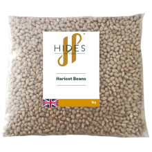 Hides Fine Foods - Haricot Beans 1kg - GMO Free - Suitable for Vegetarians - Cooking - Soups - Cassoulet - Stews - Baked Beans - Supports Digestive