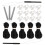 6Sets Plastic Rv Window Blind Repair Kit Assorted Color Replacement 1