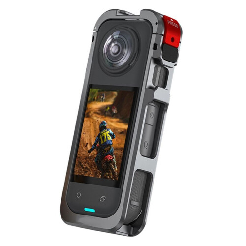 For  X5 Metal Frame Action Camera Cage Expansion Bracket Fixing Clip Horizontal Shooting Accessories 2