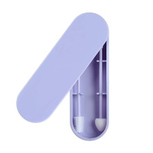 Rnker Q-Tip Medico in Silicone Riutilizzabile per Pulizia Orecchie e Trucco (2 in 1, Blu Scuro)