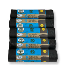 Tidyz 30 Extra Large Wheelie Bin Liners Waste Rubbish Bags 300L