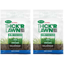 Scotts Turf Builder Thick'R Lawn Sonne und Schatten, 12 lb. - 3-in-1 Lösung für dünne Rasenflächen
