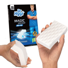10 x Magic Erasers by Dr.Hygi? | Heavy Duty, Chemical-free Magic Sponges For Cleaning | Magic Eraser Sponge for Mark & Stain Remover
